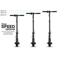 Adjustable Height Electric Kids Scooters 6inch 150W Aluminum Alloy With Colorful LED Lights UL2272 Certificated