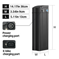 Hot Wholesale Ebike Battery Black Color 15Ah 48V Main Electric Bike Lithium Battery