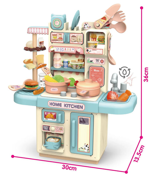 KTX-798035 Luxury Pretend Play Cooking Table with Spraying Mist - Educational Kids' Toy for Memory and Motor Skills Development