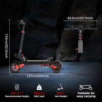 HKM-7204051 Adult: 24.9-37.3 mi Range, 48V 18AH Waterproof grade Battery, Foldable and Shock Absorption Electric Scooter