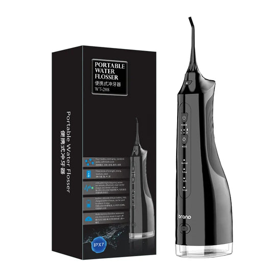 HKM-225043 Rechargeable Portable Water Flosser with 3 Cleaning Modes for Travel and Oral Care