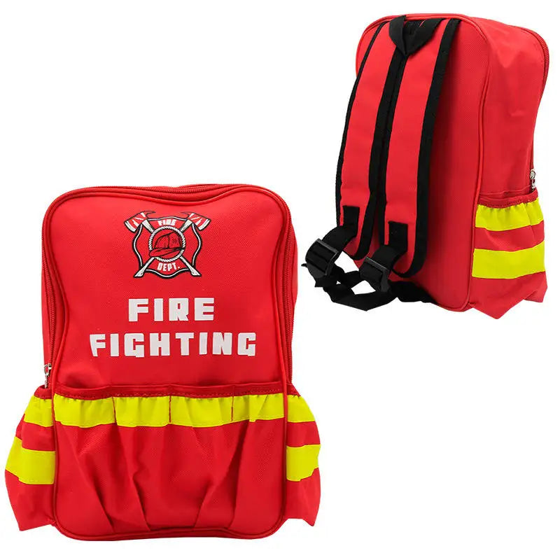 HKM-983507 Firefighter Role Play Toy Set with Backpack, Megaphone, and Fire Extinguisher for Kids