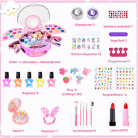 HKM-817363 Kids Nail Polish Machine Set - Creative Nail Art Salon for Girls Ages 2-14