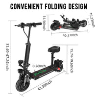 City Commuter Electric Scooter 2000W Foldable Lightweight Aluminum Intelligent Brushless Lithium Battery ES10  Model