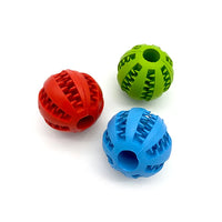 HKM-683987 Custom Funny Rubber Dog Ball Toy with Crinkle and Squeaker Inside