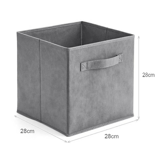 KTX-122707 Foldable Non-Woven Storage Organizer with Strong Handle for Kids' Toys and Clothing