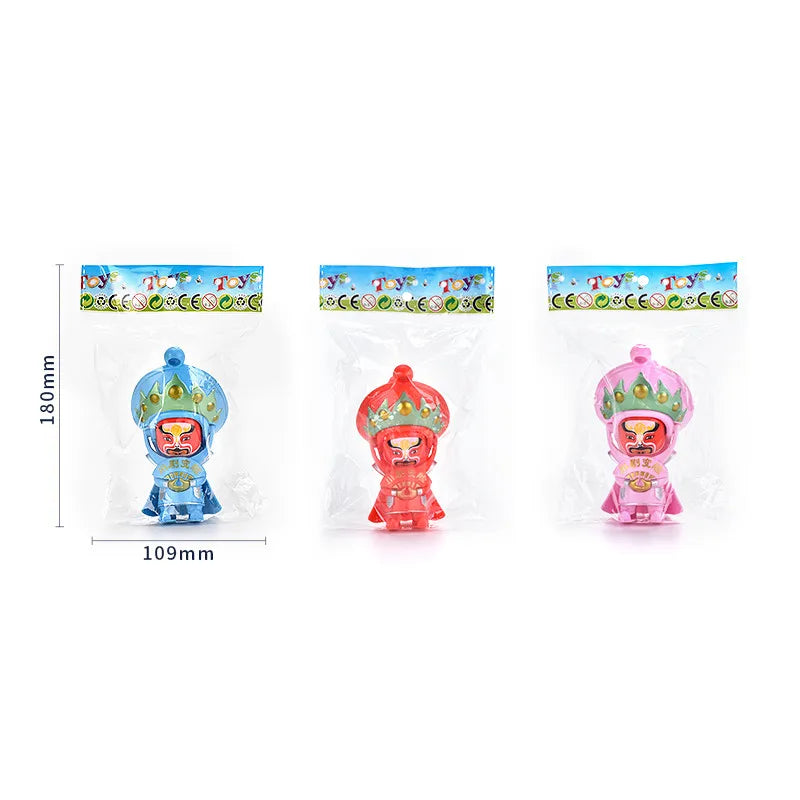 KTX-371731 Creative Mini Action Figure Toy - Chinese SiChuan Opera Face-Changing Educational Toy for Kids, 6x5.5x10.3cm