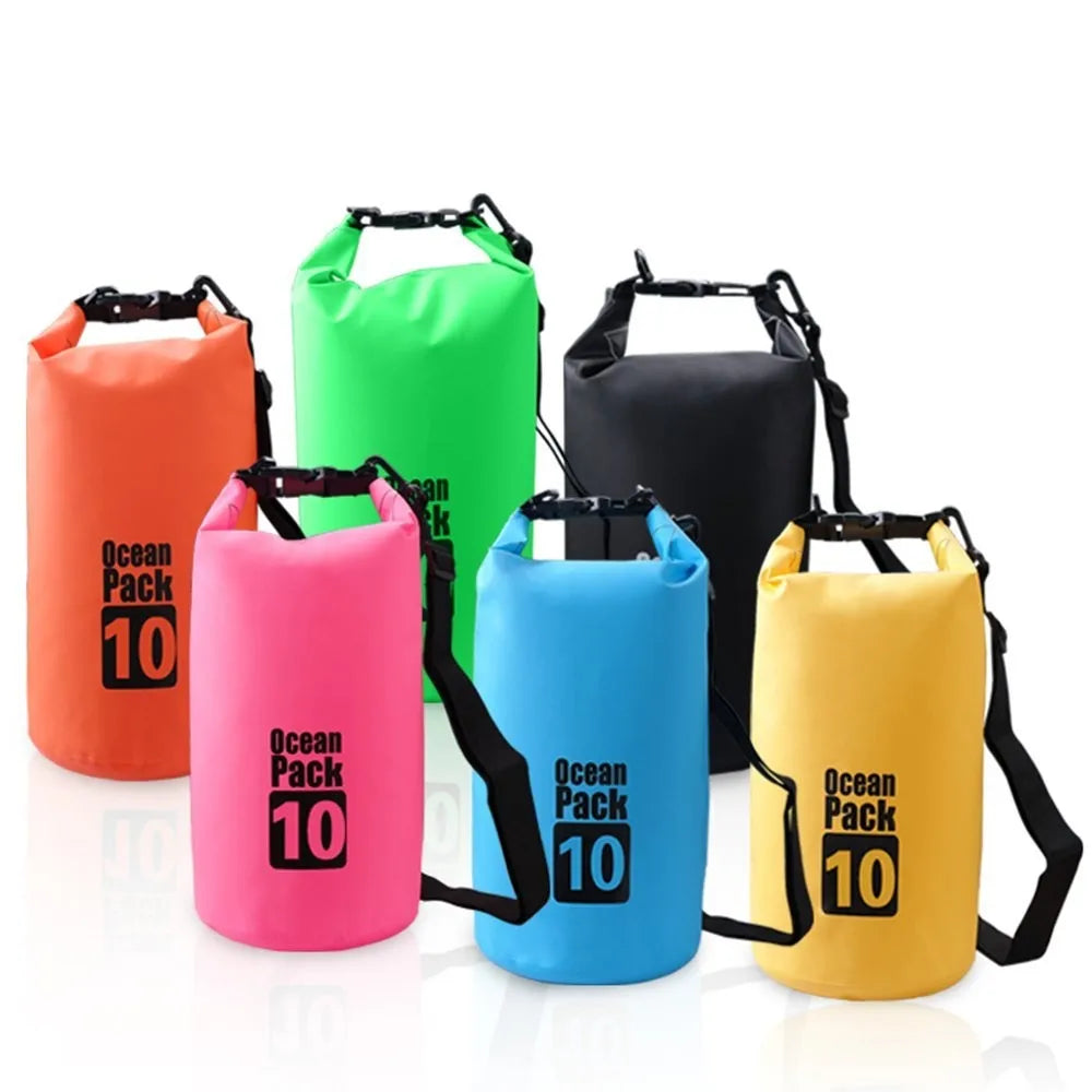HKM-207635 Lightweight Waterproof PVC Outdoor Dry Bag - 20L Foldable Design for Sports and Hiking