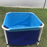 HKM-339859 Metal Frame Folding Swimming Pool for Outdoor Family Fun