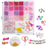 HKM-754131 DIY Jewelry Making Kit with Mixed Clay and Letter Beads for Creative Projects