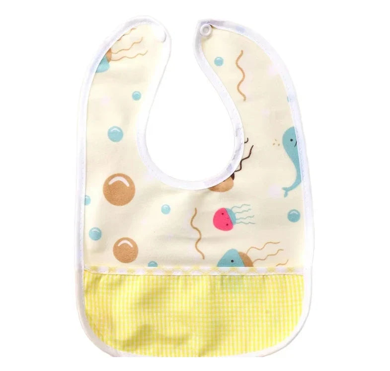 HKM-999187 Wholesale Newborn Baby U-Shaped Eating Bibs Soft Crystal Velvet Saliva Wipes Printed/Plain Patterns Waterproof Infants Toddlers