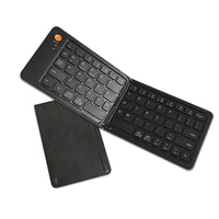 HKM-100819 Folding Bluetooth Keyboard for Tablets and Phones, Ultra Thin Design, Compatible with iPad and More