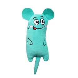 HKM-424147 Catnip Plush Interactive Mouse Toy for Cats - Assorted Colours Available