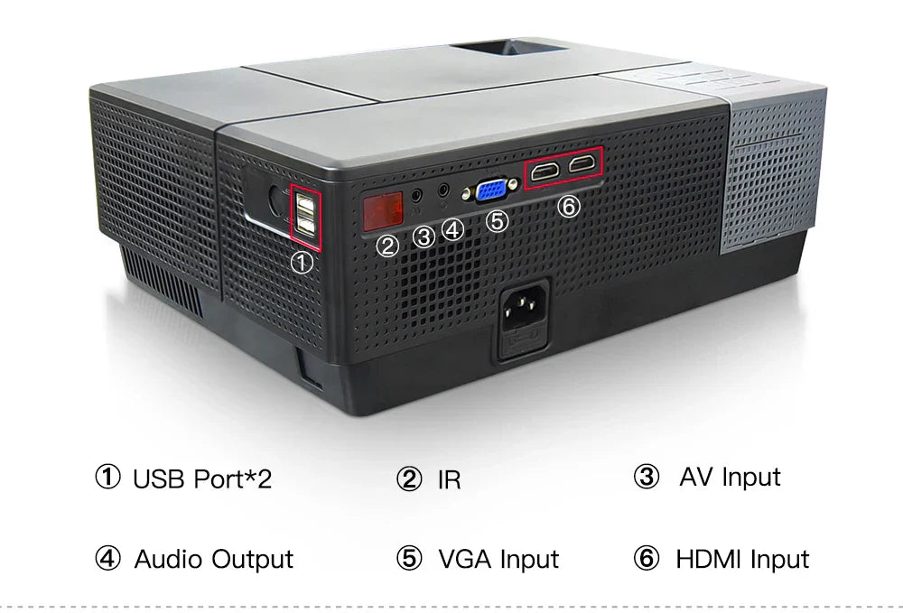 KTX-138131 Full HD 1080P Home Theatre Projector with Smart Features and 4K LED Capability