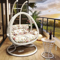 Modern Design Indoor Outdoor Rocking Swing Bird's Nest Balcony Hammock Chair 2-Seater Outdoor Furniture Hanging Basket Swing