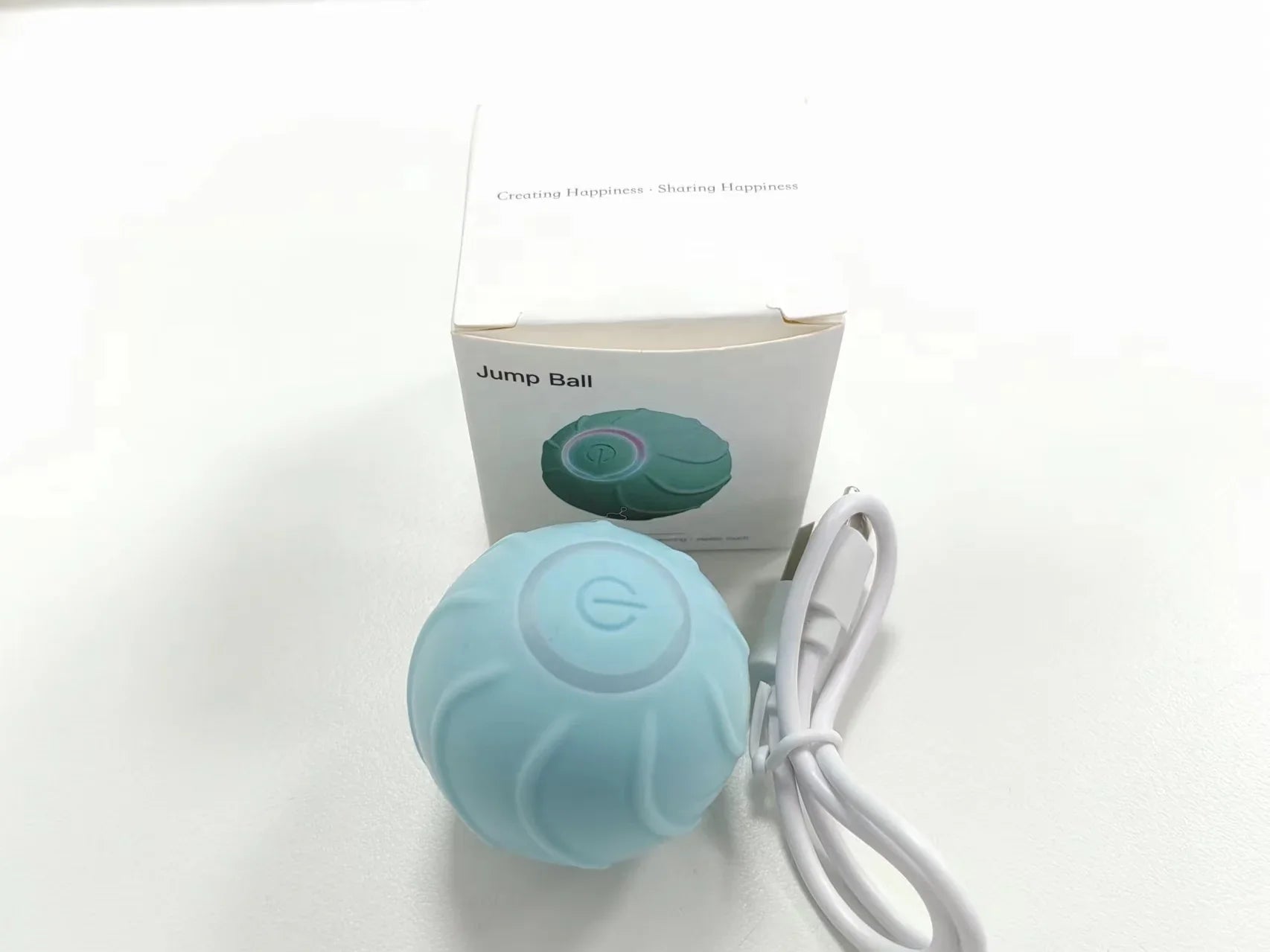 HKM-997011 Interactive Motion-Activated USB Rechargeable Rolling Ball Toy for Pets
