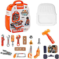 HKM-590291 Kids Tool Set - 22PCS Mini Tool Toy for Pretend Play, Ages 2-9, Plastic, Educational Fun