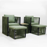 HKM-617811 Portable Adjustable Outdoor Lounge Chair with Cushions, Foldable for Travel