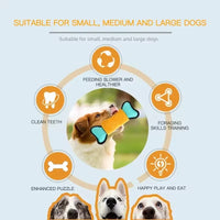 HKM-289619 Indestructible Nylon Dog Chew Toy – Squeaky Puzzle Snuffle Fetch Bone for Treat Dispensing Fun