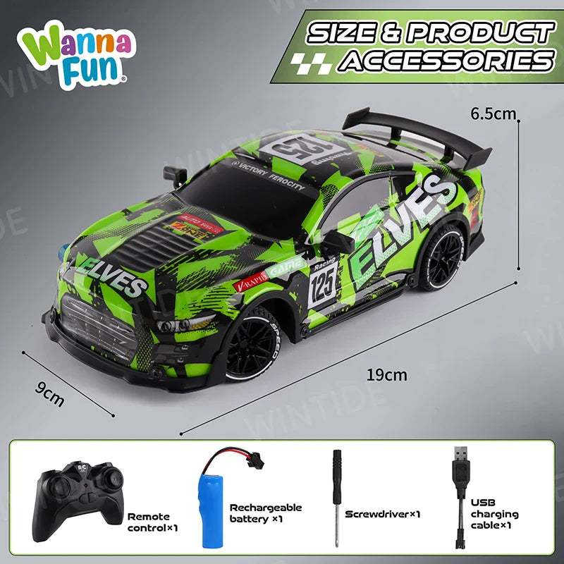 HKM-705555 1:18 Scale 27MHZ Remote Control Off-Road Car with TPR Wheels for Kids and Adults