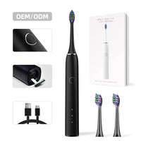 HKM-585491 Sonic Soft Eco-Friendly Electric Toothbrush with Soft Bristles for Adults and Kids
