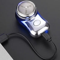 HKM-422803 Compact Waterproof Mini Electric Razor for Travel - Rechargeable Pocket Shaver