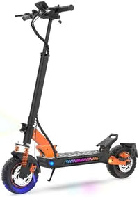 HKM-2725459 Electric Scooter 1200W Motor 48V 15.6Ah Battery 31 Mile Range 10-Inch Off-Road Tires Smart App Shock Absorption Foldable