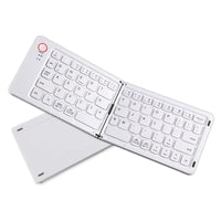 HKM-100819 Folding Bluetooth Keyboard for Tablets and Phones, Ultra Thin Design, Compatible with iPad and More