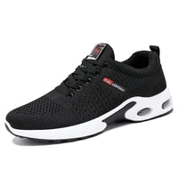 HKM-065875 B-YD17 Men's Recreational Sports Running Shoes Knitted Mesh Surface Refreshing Breathable Sole Soft Non-slip Stock