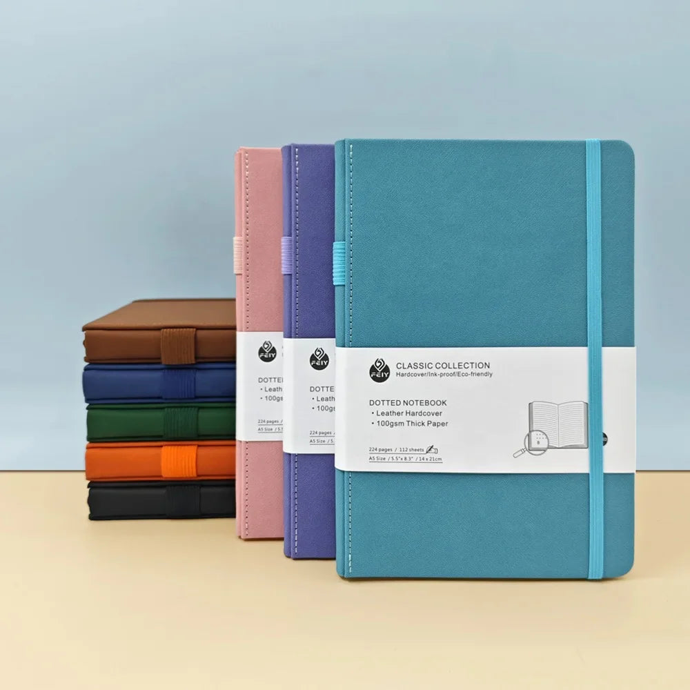 KTX-701715 Personalised A4 Leather Notebook Gift Set for Students