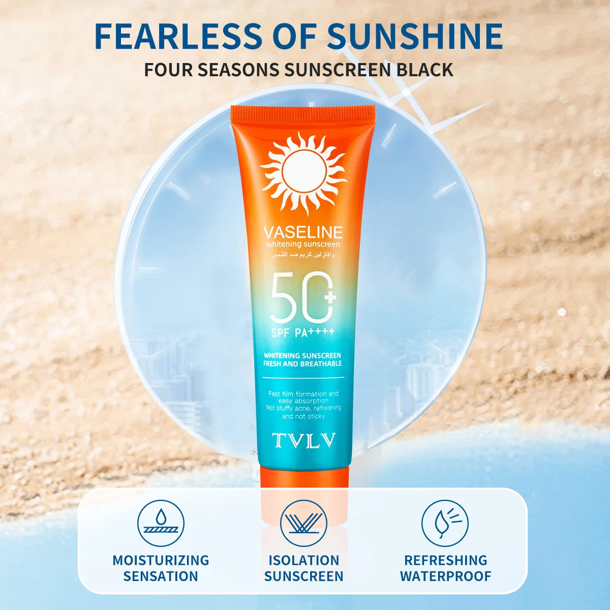 HKM-981011 High SPF 50+ Sun Cream Lotion for Women - Anti-UV Sunscreen for Face Care