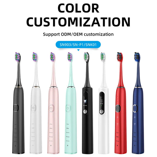 HKM-093971 Ultrasonic Rechargeable Electric Toothbrush for Effective Teeth Cleaning