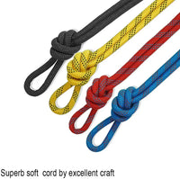 HKM-748883 10mm Outdoor Colored Knotted Nylon Climbing Rope - High Strength Static Mountain Safety Rope