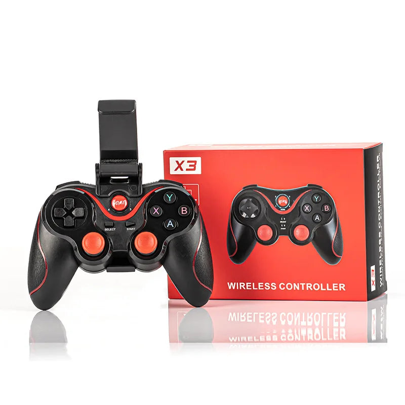 HKM-052243 X3 Wireless Gamepad with Smartphone Holder for Mobile Gaming