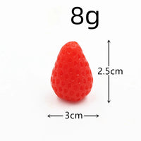 KI liangpeng Simulation PVC fruit block Strawberry Hami melon cut model DIY food accessory decoration photography prop
