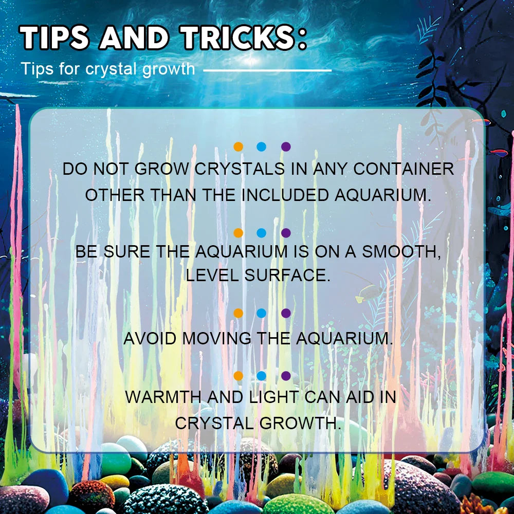 KTX-488147 Crystal Growing Science Kit for Kids - DIY Magic Stone STEM Educational Craft Toy