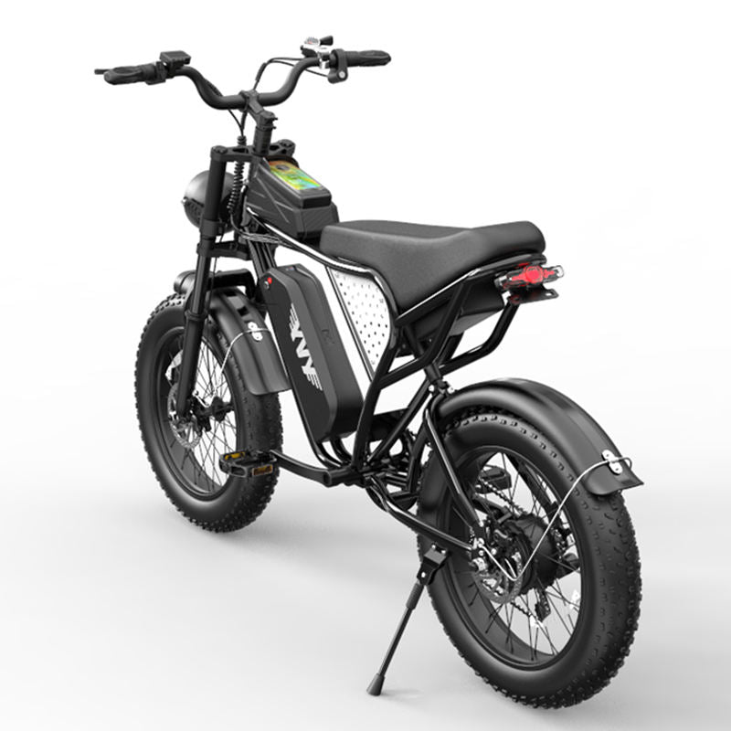 20 Inch Fat Tire Mountain Electric Bike 48V 15Ah Carbon