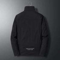 HKM-226259 Customizable Men's Winter Warm Jacket for Middle-Aged and Elderly Hooded Long and Loose Top with Velvet Addition Thickening