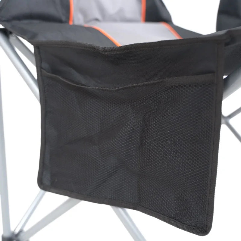 HKM-602003 Portable Folding Armchair for Outdoor Activities, Padded for Comfort During Camping, Fishing, and Beach Use