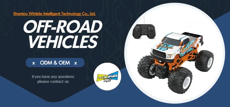 HKM-393683 1:16 Remote Control Off-Road Car with Big Wheels and 4WD for Indoor and Outdoor Fun