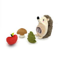 HKM-978899 Eco-friendly Plush Dog Toy in Green and Blue - Soft Squeaky Square Design