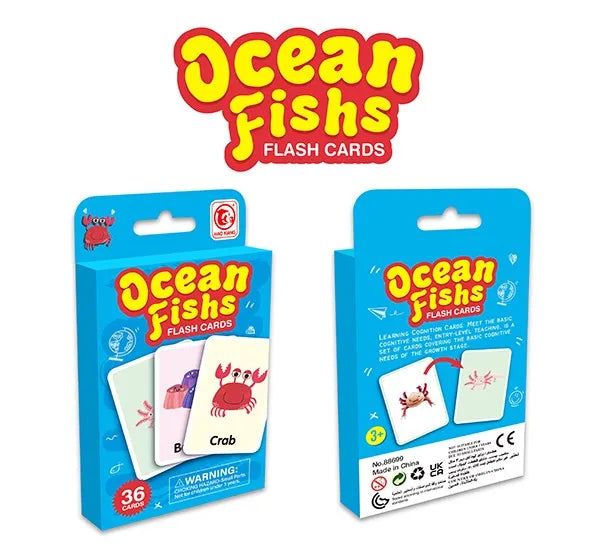 HKM-905619 Early Learning Math Educational Cards - 36 Piece Set for Kids