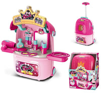 HKM-852435 Kids Pretend Play Doctor Toy Set with Luggage Trolley Case and Operating Table
