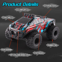 HKM-574483 High-Speed 4WD 27MHZ RC Drift Car with PVC Shell, Lights, and Camera, Ready-to-Go Racing Toy for Boys