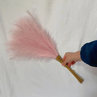 55CM Fluffy Pampas Grass Simulation Reed Hair Simulation Wedding Party Minimalist Home Decoration Artificial Flowers 1pcs