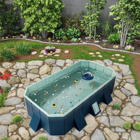 HKM-438163 Large Portable Adult Inflatable PVC Outdoor Swimming Pool for Recreation