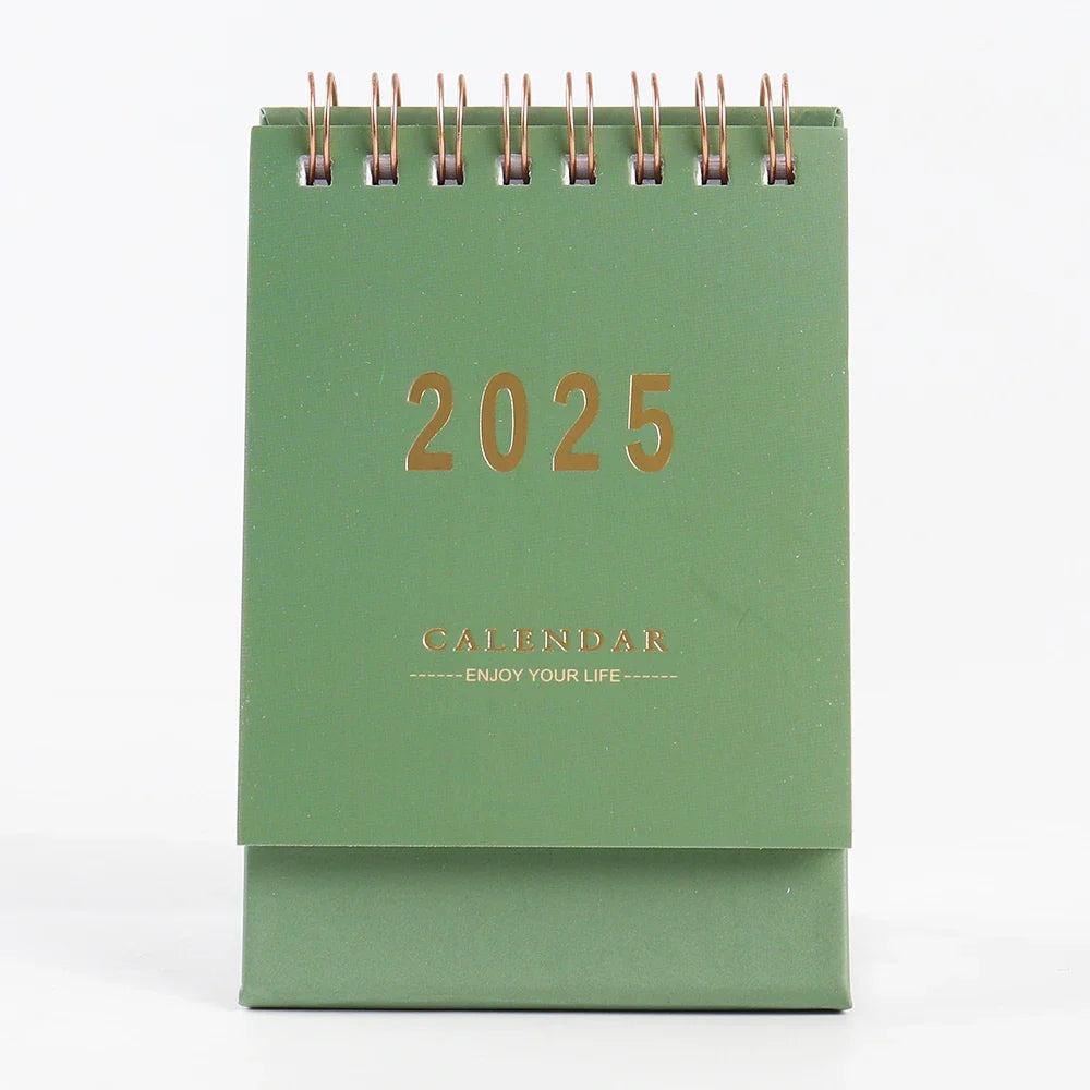 KTX-639635 Creative Portable Desktop Calendar for Office Use - Small Annual Planner