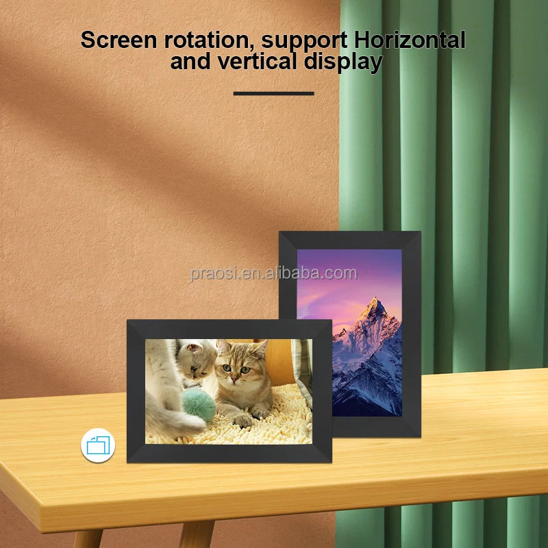 KTX-899219 7-Inch WiFi Touch Screen Digital Photo Frame with Frameo App for Easy Sharing