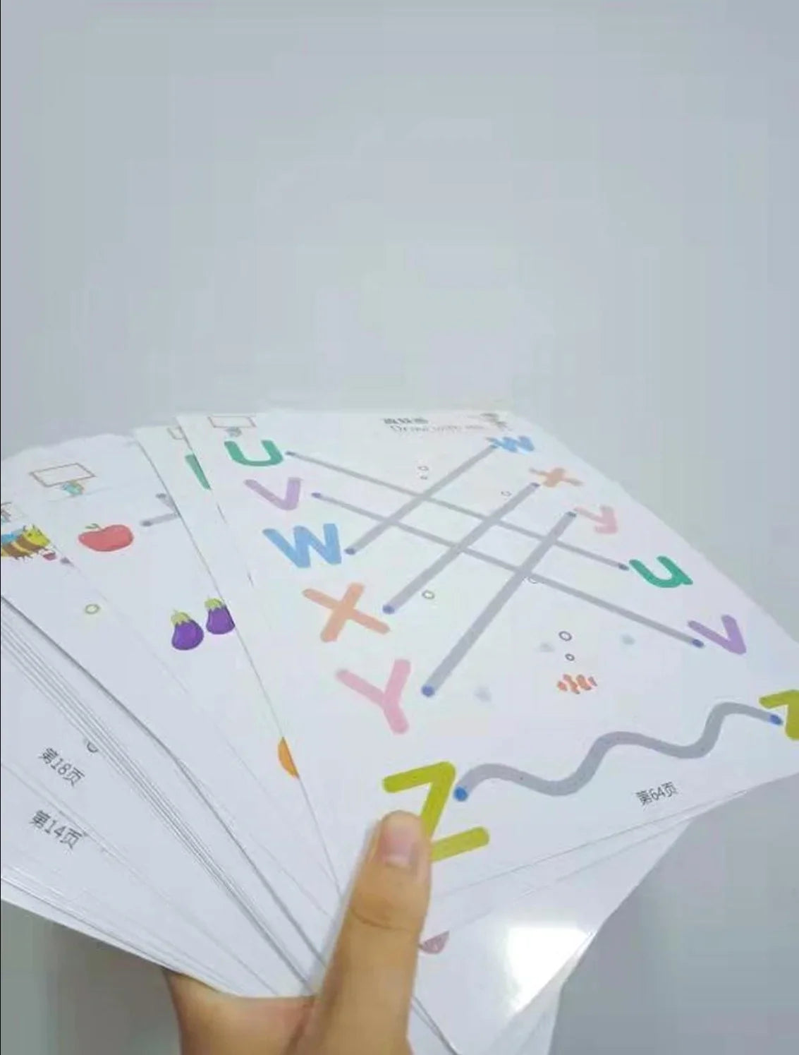 KTX-294995 Children's Educational Drawing Tablet and Math Game Book Set with Erasable Pen for Learning Shapes and Control Skills