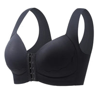 HKM-378899 High Quality Plus Size Seamless Bra Front Buckle No Underwire Bra Push up Wire Free Bra for Women